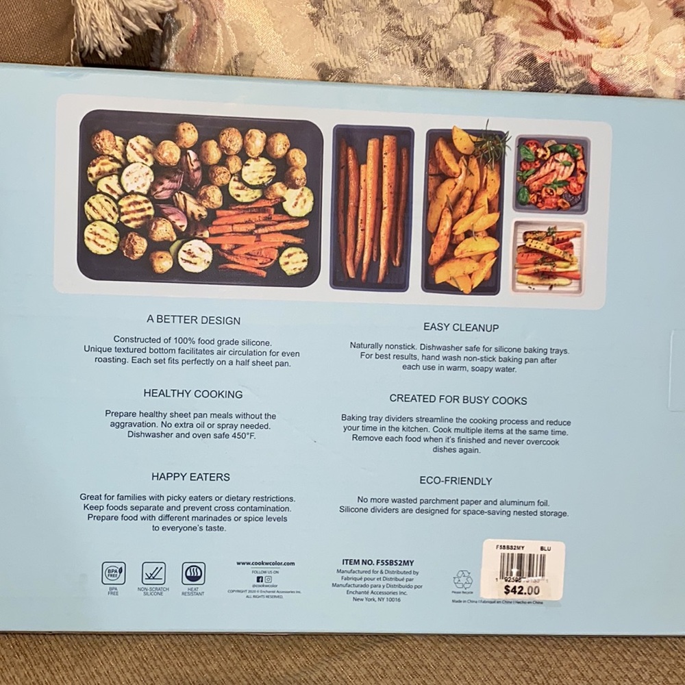 💙NWT CWC Silicone Baking Trays & Non-Stick Baking Pan Set - Picture 6 of 7